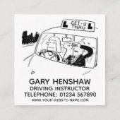 駆動インストラクタースクエアビジネスカード スクエア名刺 (正面)