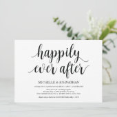 駆素朴け落ち披露宴招待状カード 招待状 (スタンド正面)