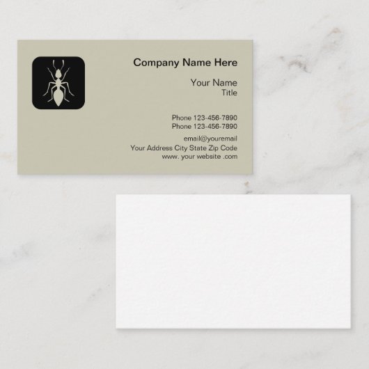 駆虫モダン防除剤 名刺 (正面/裏面)