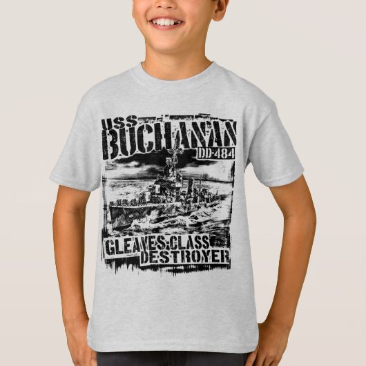 駆逐艦ブキャナン Tシャツ (正面)