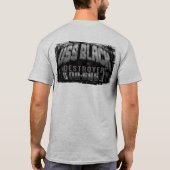 駆逐艦ブラックTシャツ Tシャツ (裏面)