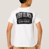 駆逐艦ブラックTシャツ Tシャツ (裏面)