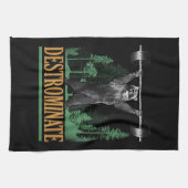 駆逐艦 – クマ – おもしろいトレーニング感動的 キッチンタオル (横)