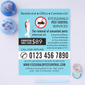 駆除デザイン、害虫駆除広告剤 チラシ (シングル)