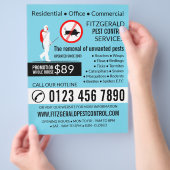 駆除デザイン、害虫駆除広告剤 チラシ (手)