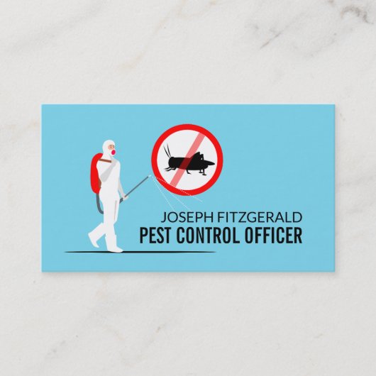 駆除デザイン、害虫駆除 名刺 (正面)