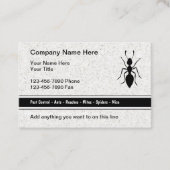 駆除モダン剤 名刺 (正面)