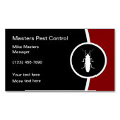 駆除モダン業デザイン マグネット名刺 (正面)