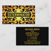 駆除剤サンシャインダマスク名刺 名刺 (正面/裏面)