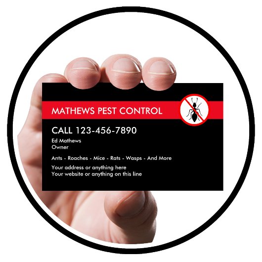 駆除害虫駆除 名刺