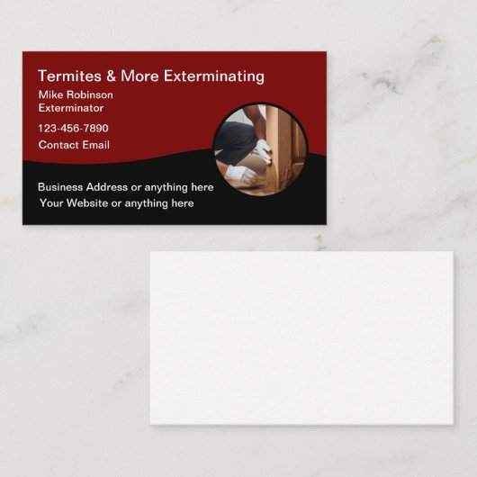 駆除害虫駆除 名刺 (正面/裏面)