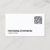 駆除害虫駆除QR 名刺 (裏面)