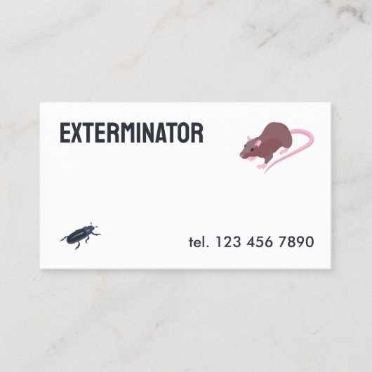 駆除害虫駆除QR 名刺 (正面)