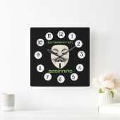 駆除開始 スクエア壁時計 (ホーム)