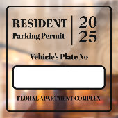 駐在員職員駐車許可車両ドア ウィンドウサイン (シート2)