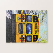 駐留スクールバス春 ジグソーパズル (横)