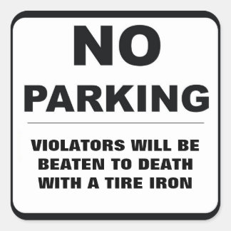 駐車シールなし スクエアシール