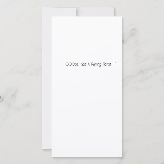 駐車チケット (裏面)