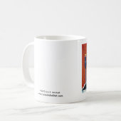 駐車問題のマグ コーヒーマグカップ (正面左)