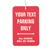 駐車場おもしろい専用標識付きカーエアーフレッシュ カーエアーフレッシュナー (正面)