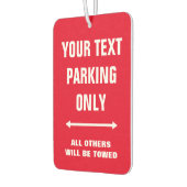 駐車場おもしろい専用標識付きカーエアーフレッシュ カーエアーフレッシュナー (左)