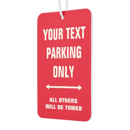 駐車場おもしろい専用標識付きカーエアーフレッシュ カーエアーフレッシュナー (左)