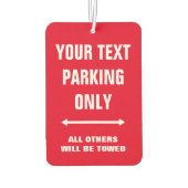 駐車場おもしろい専用標識付きカーエアーフレッシュ カーエアーフレッシュナー (裏面)