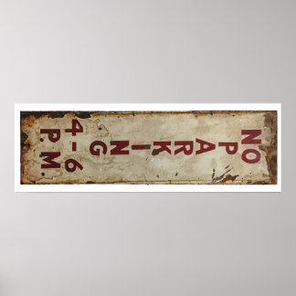 駐車場なし午後4~6時 ポスター