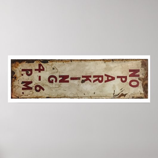 駐車場なし午後4～6時 ポスター (正面)