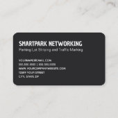 駐車場のストライピング 名刺 (裏面)