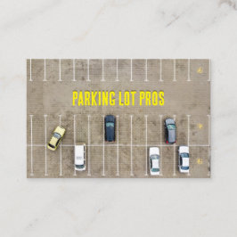 駐車場のストライピング 名刺