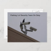 駐車場のセキュリティ ポストカード (正面/裏面)