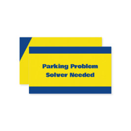 駐車場の問題 名刺