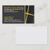 駐車場の縞の名刺 名刺 (正面/裏面)