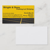 駐車場の縞の名刺 名刺 (正面/裏面)