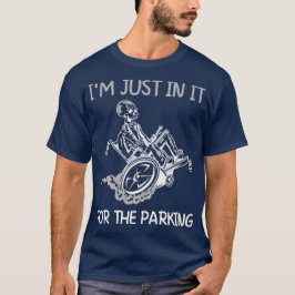 駐車場の車いすおもしろいのDis Tシャツ