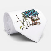 駐車場の青のタイ ネクタイ (ロール)