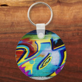 駐車場のLAグラフィティモダン_lrg2 キーホルダー (正面)