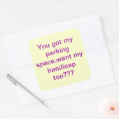 駐車場シール スクエアシール (封筒)