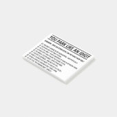 駐車場メモ ポストイット (アングル)