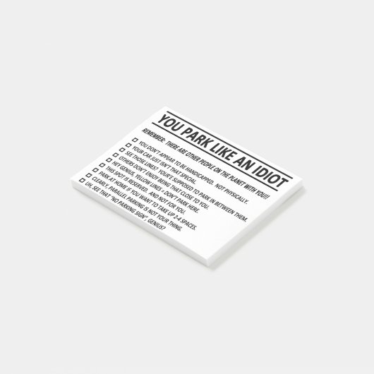 駐車場メモ ポストイット (アングル)