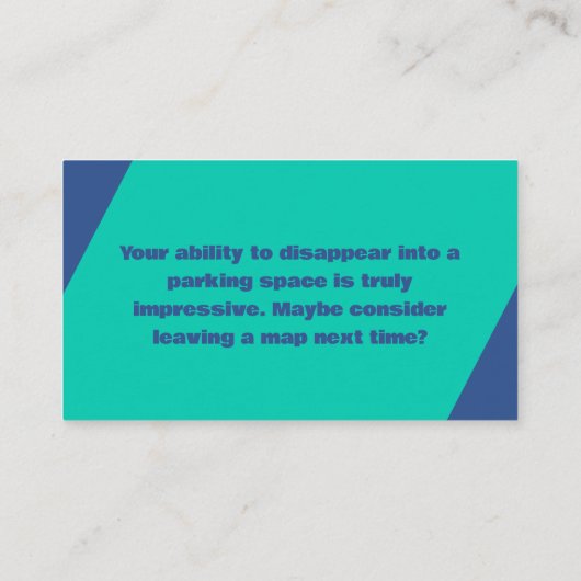 駐車場忍者賞 名刺 (裏面)