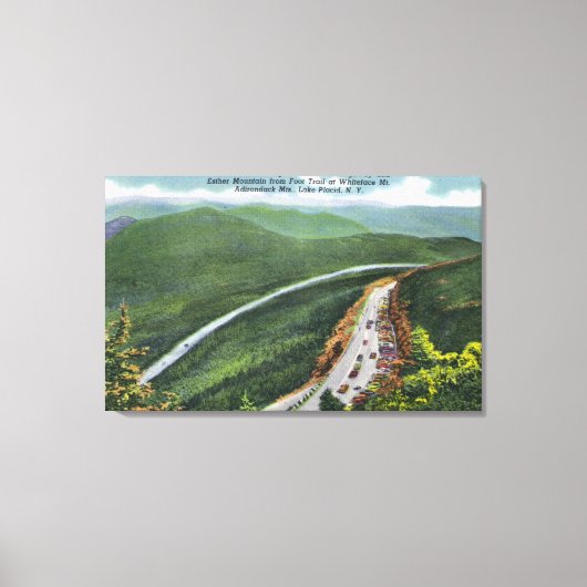 駐車場、メモリアルHwy、Esther Mt キャンバスプリント (正面)