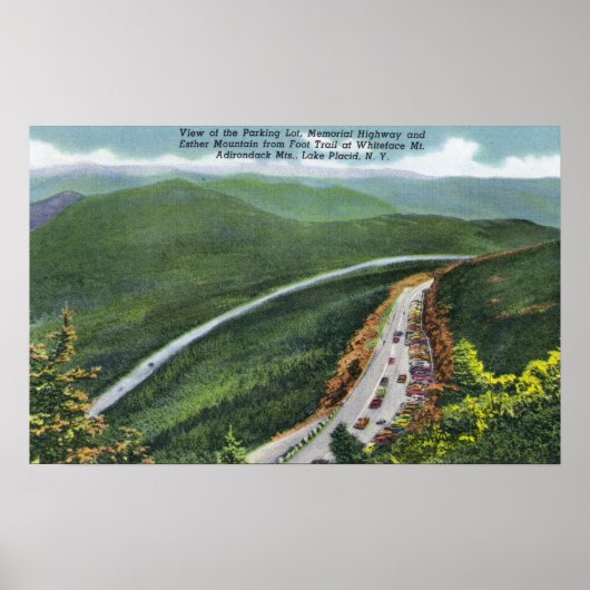 駐車場、メモリアルHwy、Esther Mt ポスター (正面)
