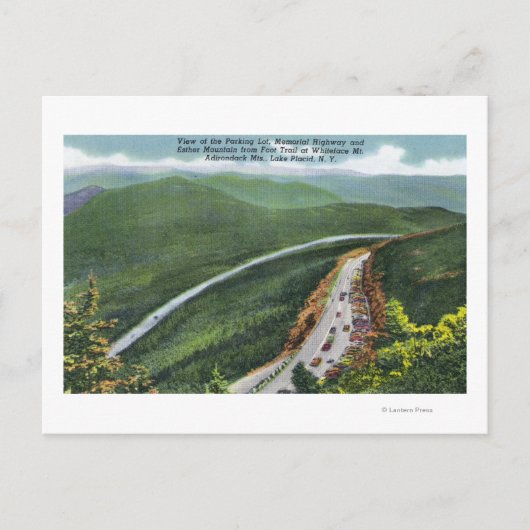 駐車場、メモリアルHwy、Esther Mt ポストカード (正面)