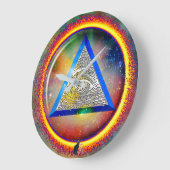 駐車壁時計のレンズ ラージ壁時計 (傾斜)