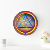 駐車壁時計のレンズ ラージ壁時計 (ホーム)