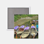 駐車水タクシー：クラビ，タイランドマグネット マグネット (正面/裏面)