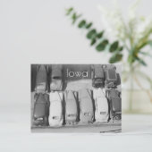 駐車済み車はがき ポストカード (スタンド正面)