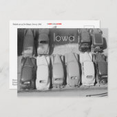 駐車済み車はがき ポストカード (正面/裏面)